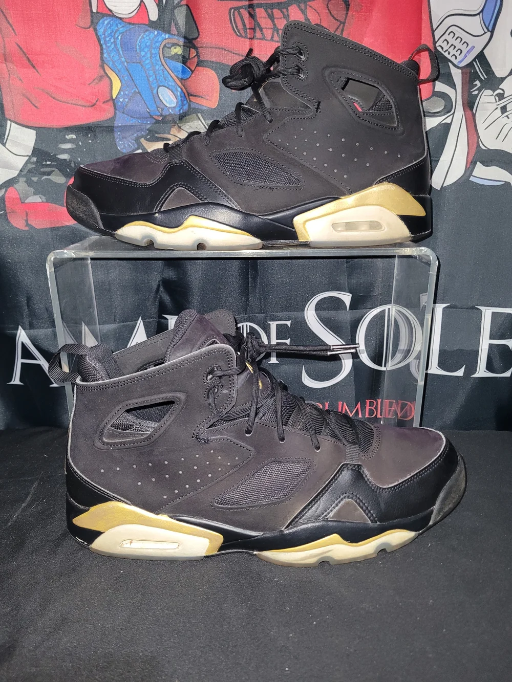 Jordan Flight Club 91 Sneakers Black Metallic Gold